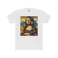 Colorful Mona Lisa Unisex Cotton Crew Tee, Artistic T-shirt, Gifts for Art Lovers, Casual Wear - Riff Raff Wear