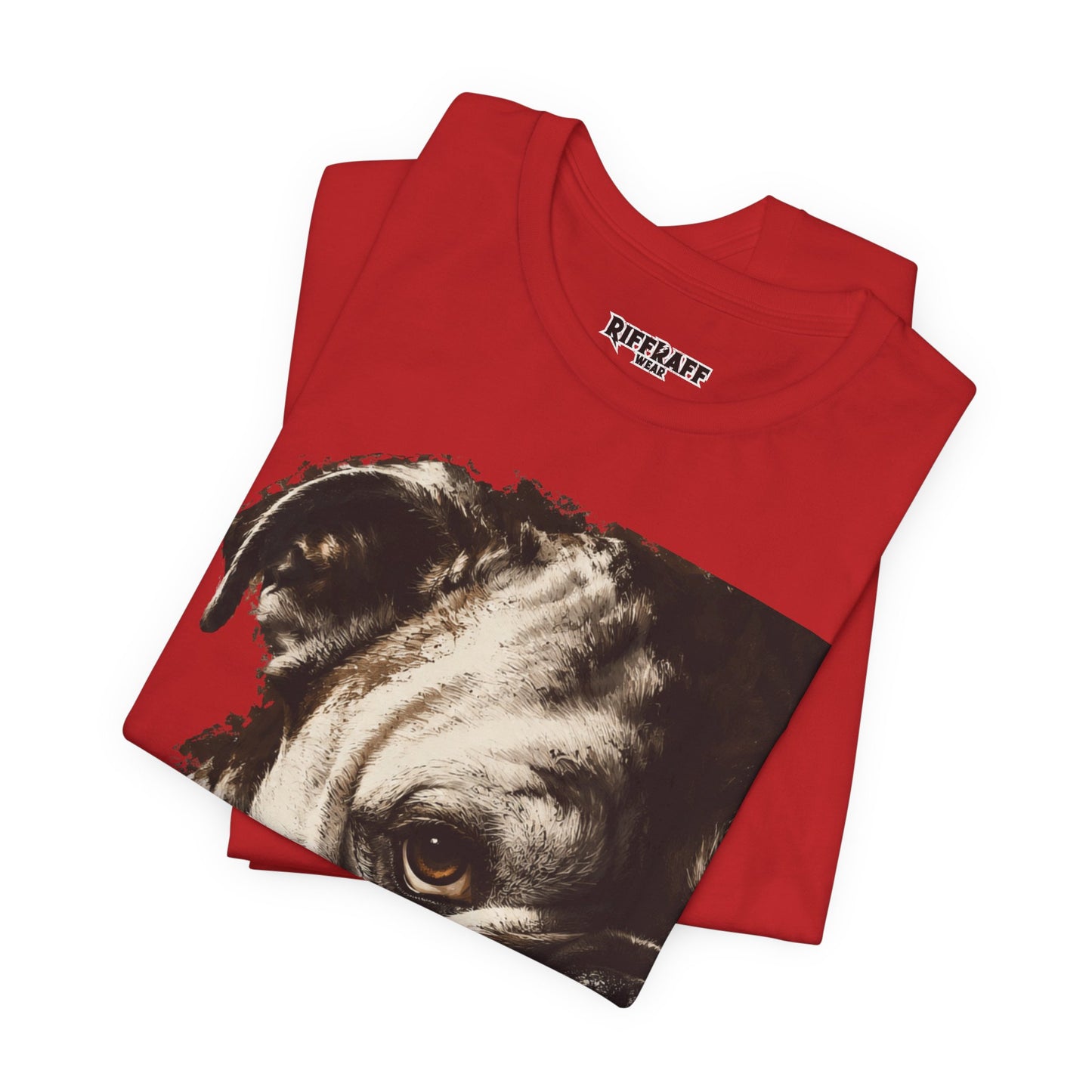 Bulldog Portrait T-Shirt Vintage Sepia Dog Graphic Tee