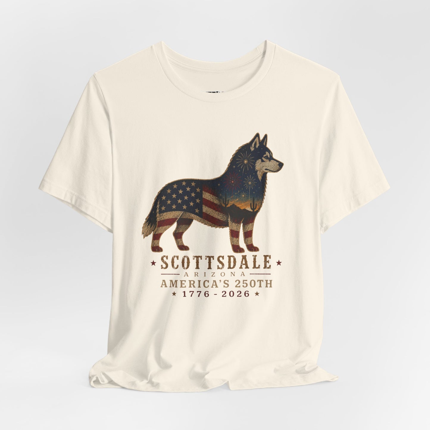 Freedom Crew T-Shirt – Patriotic Husky Flag Tee