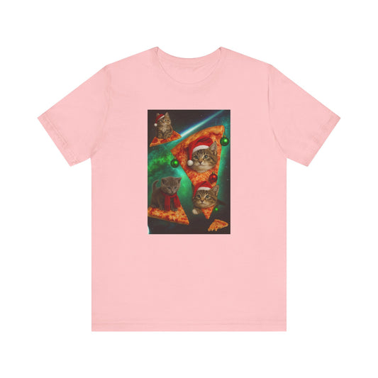 Pizza Cat Unisex Tee, Funny Cat T-Shirt, Cat Lover Gift, Cute Pet Apparel, Trendy Pizza Shirt, Cool Cat Design - Riff Raff Wear