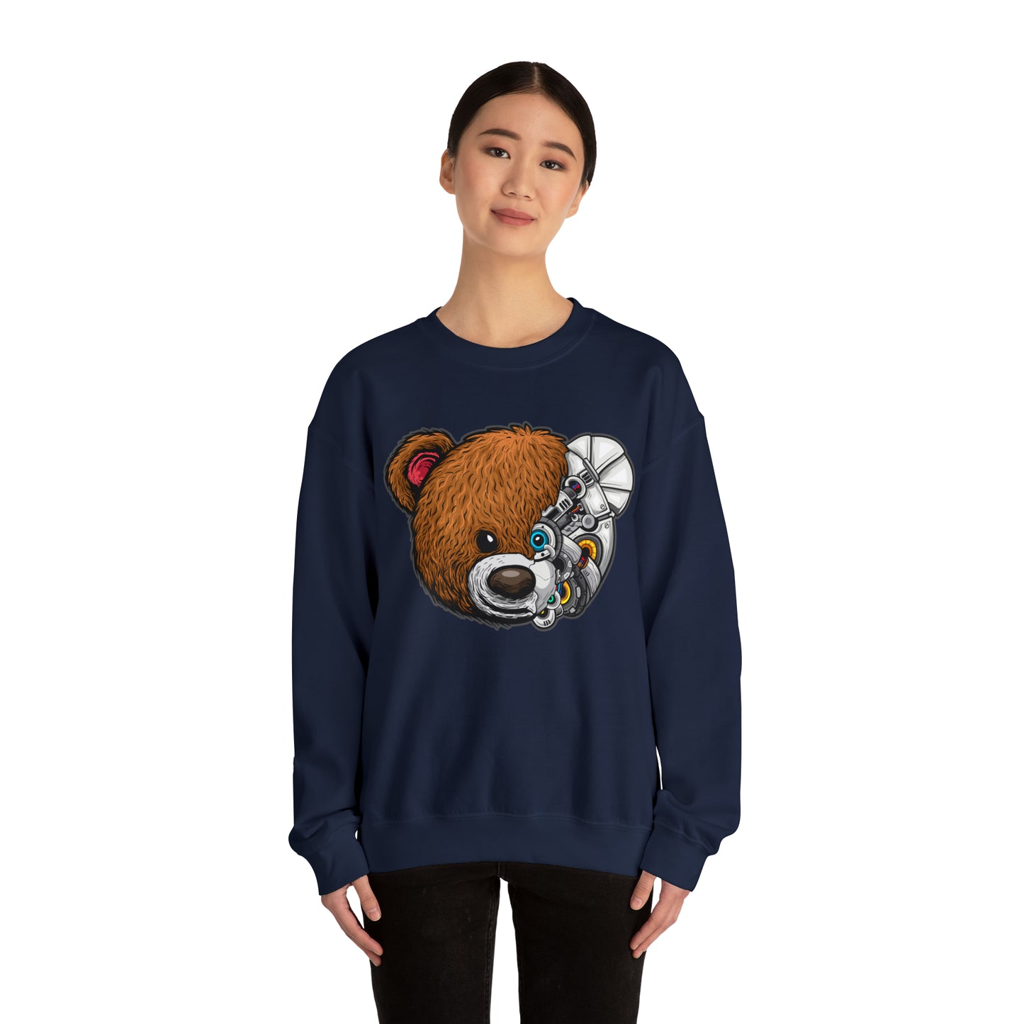 Riff Raff Wear Cyborg Bear Unisex Heavy Blend™ Crewneck Sweatshirt