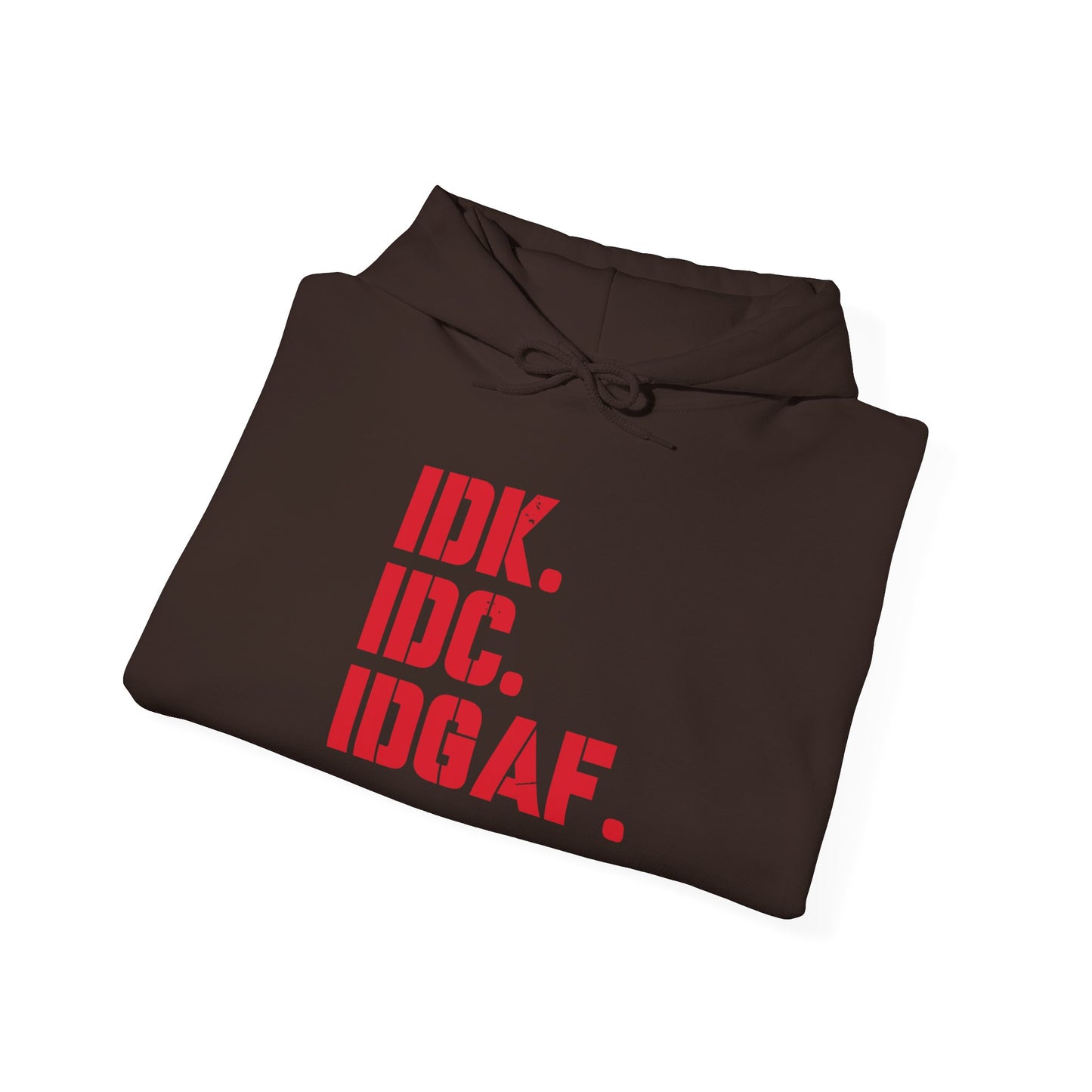 Dad Funny IDK IDC IDGAF Unisex Heavy Blend™ Hooded Sweatshirt