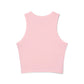 Colorful Bulldog Print Micro Rib Racer Tank Top - Riff Raff Wear