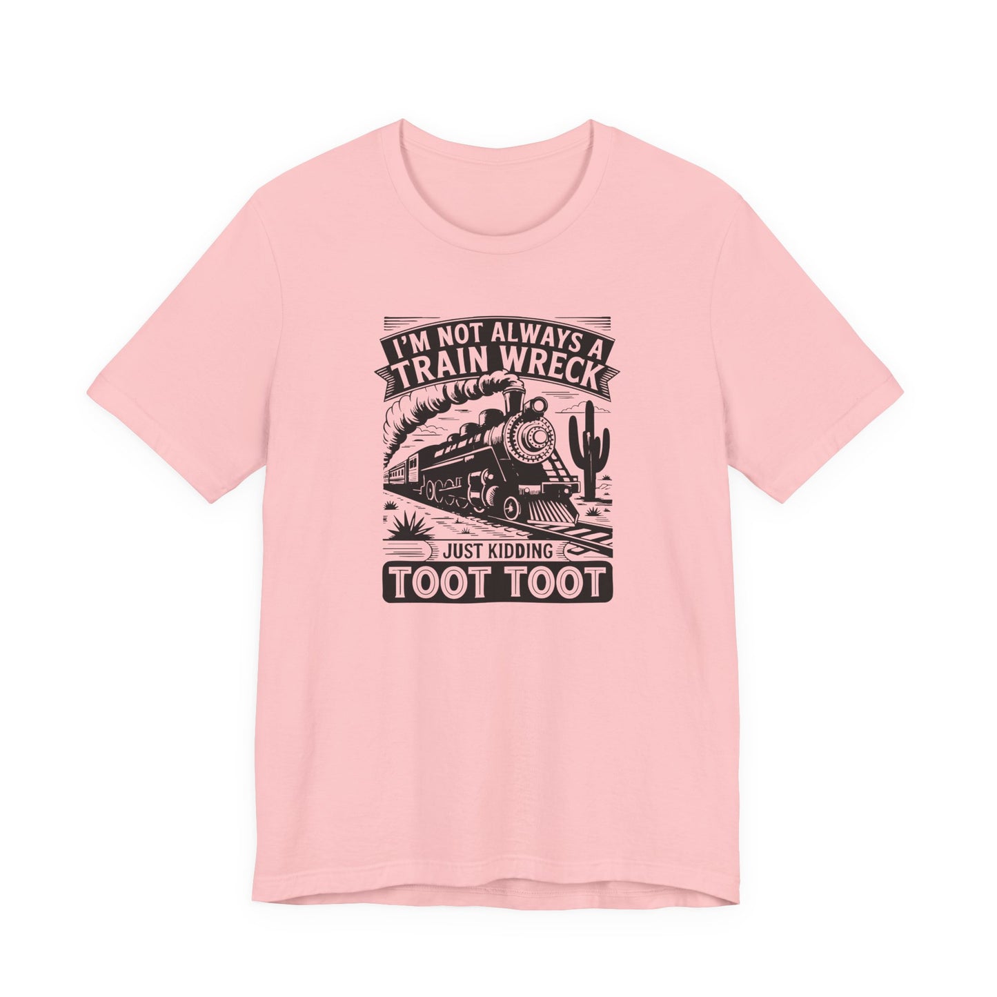 Funny Train Wreck Unisex Tee, Humorous Gift, Casual Wear, Graphic Tee, Birthday Gift, Train Lover Shirt - Riff Raff Wear