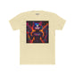 Futuristic Cat Warrior Unisex Cotton Crew Tee - Colorful for Animal Lovers - Riff Raff Wear