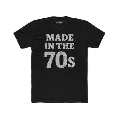 Vintage 70s Unisex Cotton Crew Tee - Retro Made in the 70s T-Shirt - Riff Raff Wear
