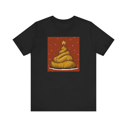 Funny Christmas Poop Tee, Unisex Short Sleeve T-Shirt, Holiday Humor Shirt, Christmas Gift, Graphic Tee, Quirky Xmas Apparel - Riff Raff Wear