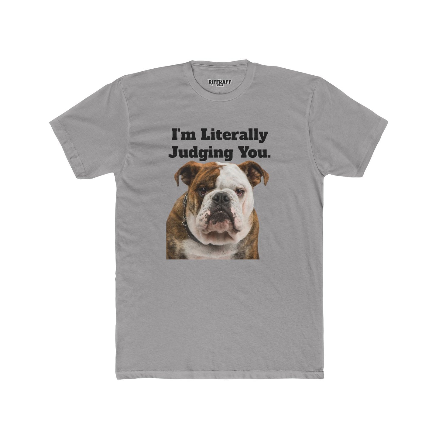 Funny Dog Judging You Unisex Cotton Crew Tee - Riff Raff Wear
