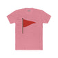 Unisex Cotton Crew Tee with Red Flag Design - Casual Wear for Trendsetters - Riff Raff Wear