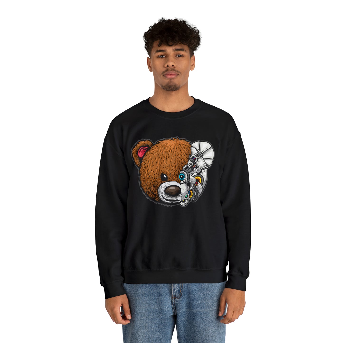 Riff Raff Wear Cyborg Bear Unisex Heavy Blend™ Crewneck Sweatshirt