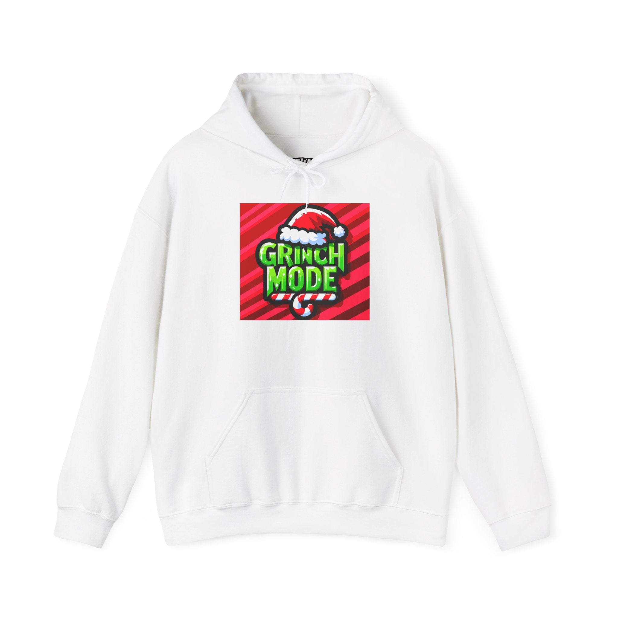 Festive Grinch Mode Hoodie - Cozy Holiday Apparel, Christmas Gift, Unisex Sweatshirt, Fun Winter Wear, Gift for Grinch Lovers - Riff Raff Wear