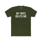 Funny Unisex Cotton Crew Tee - 'My Wife Beats Me' - Riff Raff Wear