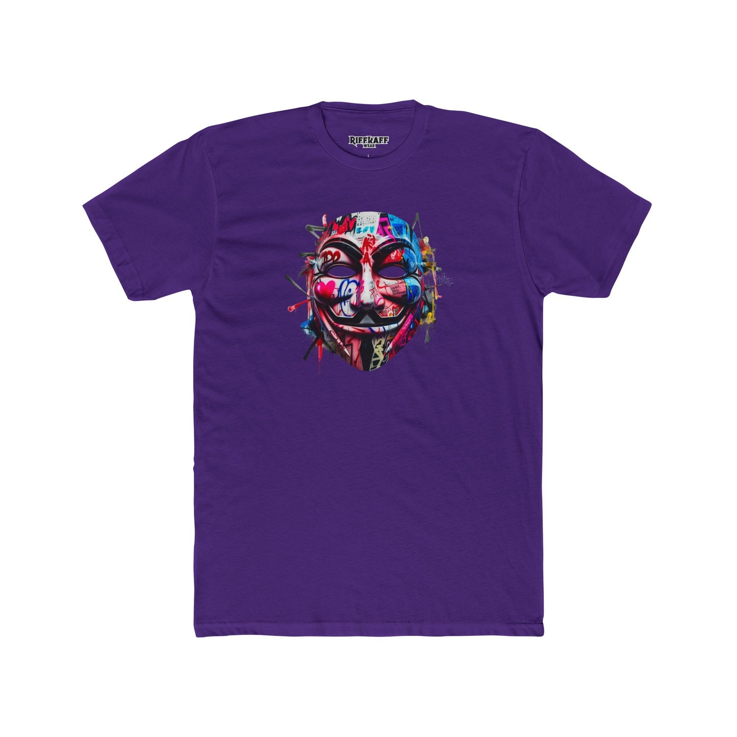 Streetwear T-Shirt - Graffiti Mask - Riff Raff Wear