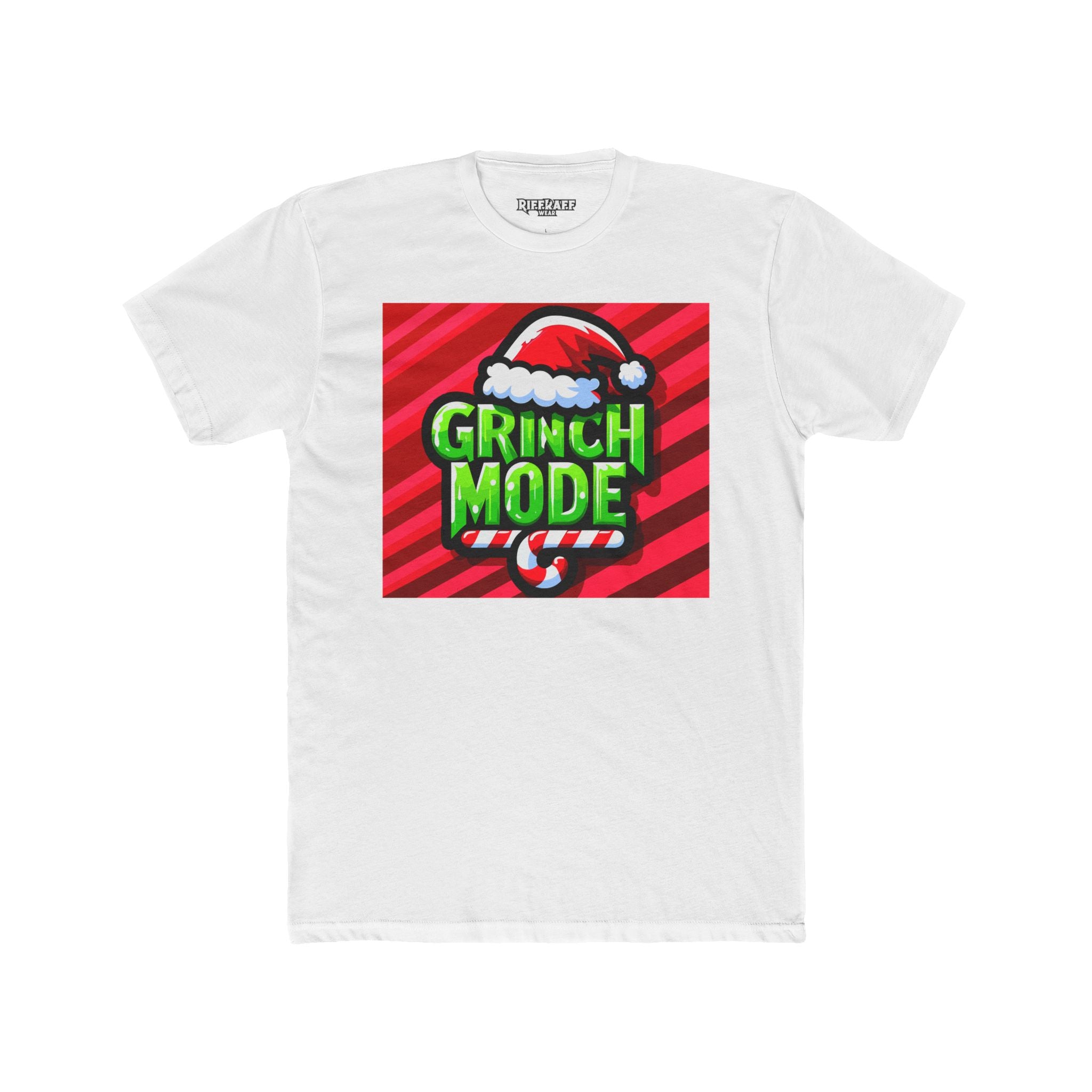 Grinch Mode Christmas T-Shirt | Unisex Crew Tee for Holiday Cheer, Funny Christmas Gift, Festive Apparel, Winter Casual Wear, Grinch Lovers - Riff Raff Wear