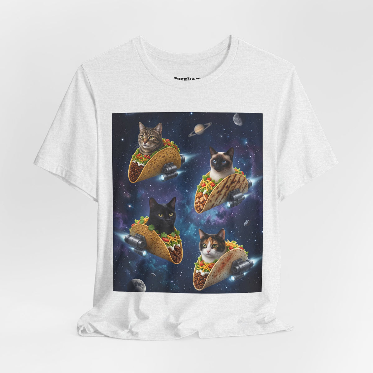 Cat Taco Space Tee  Funny Cosmic Cats in Tacos T-Shirt