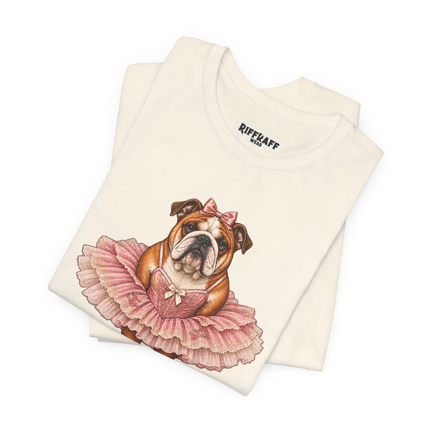 Bulldog Ballerina T-Shirt 'Torta' Cute Dog Graphic Tee