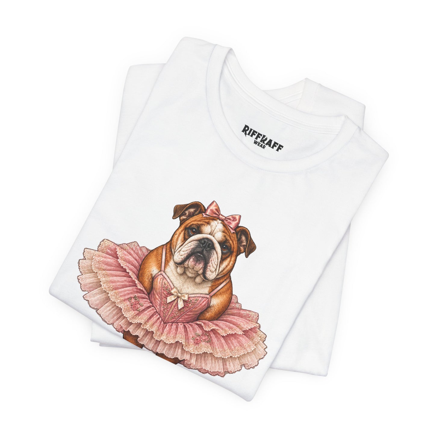 Bulldog Ballerina T-Shirt 'Torta' Cute Dog Graphic Tee