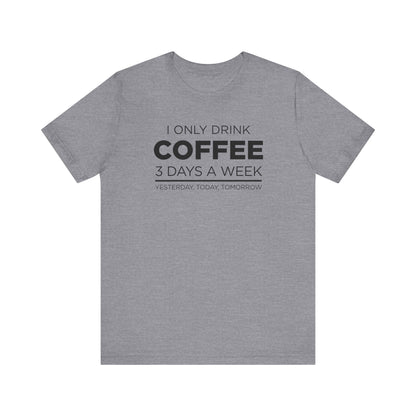 Dad Funny Coffee Unisex Jersey Short Sleeve Tee