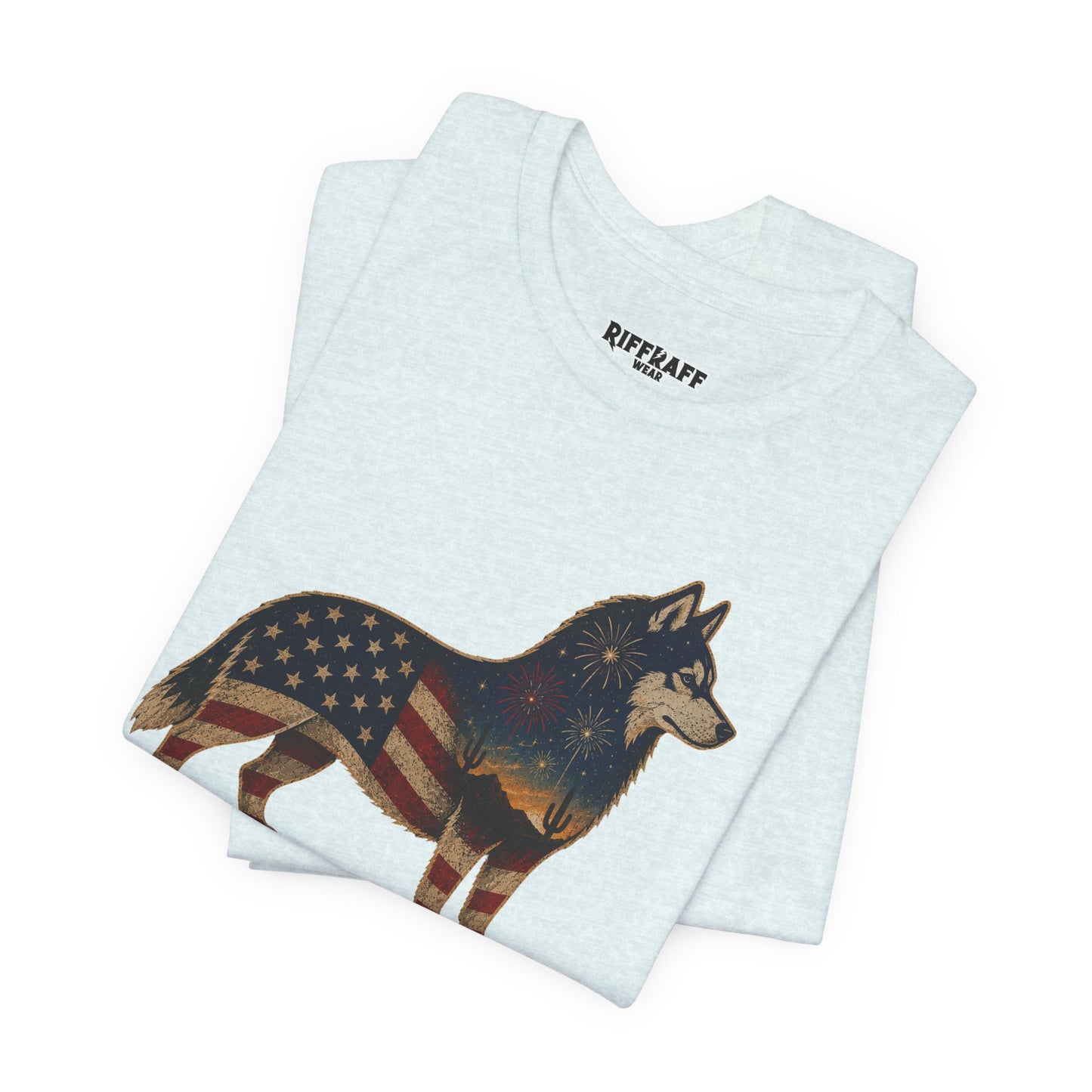 Freedom Crew T-Shirt – Patriotic Husky Flag Tee