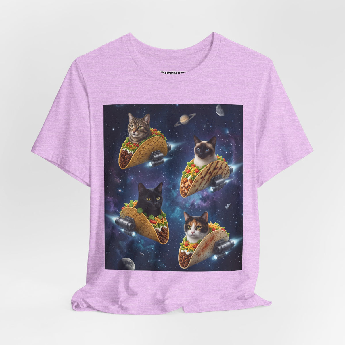 Cat Taco Space Tee  Funny Cosmic Cats in Tacos T-Shirt