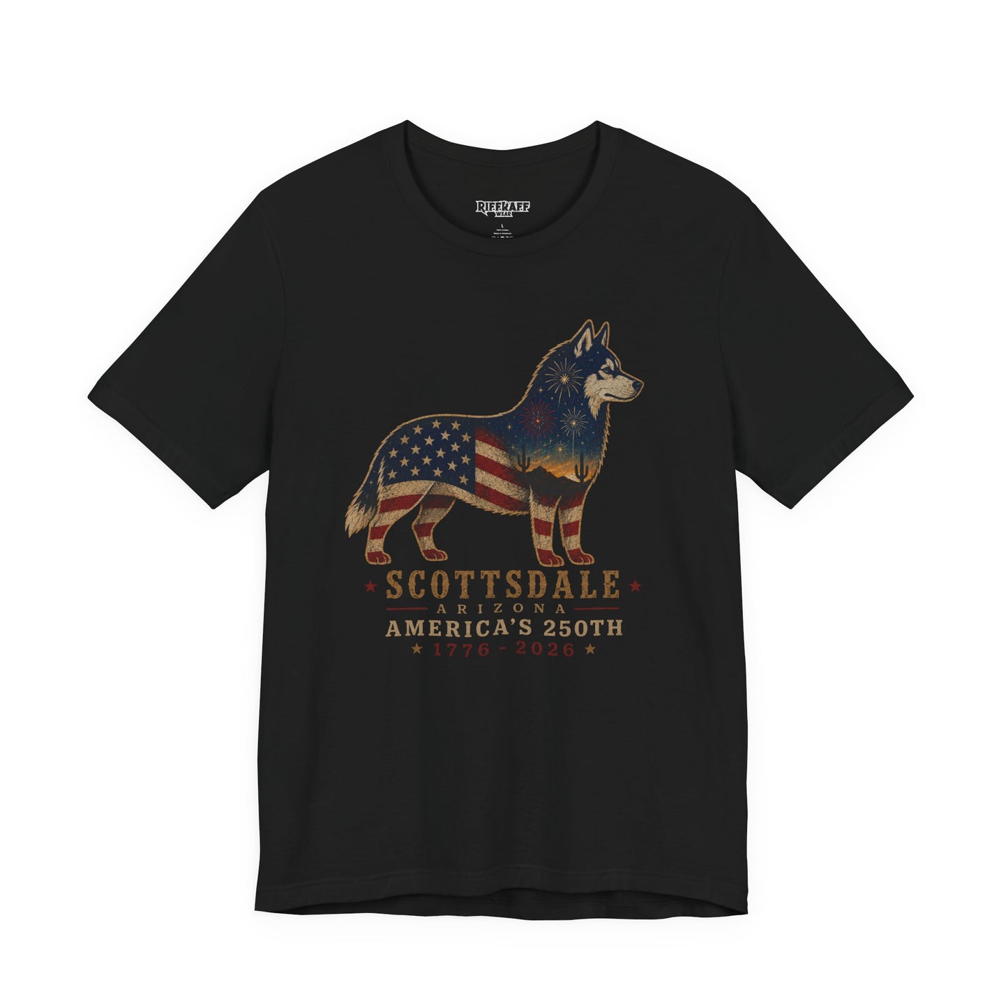 Freedom Crew T-Shirt – Patriotic Husky Flag Tee