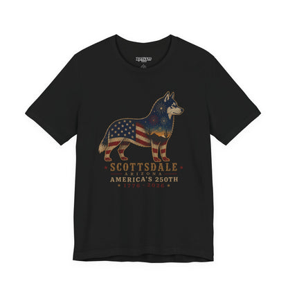 Freedom Crew T-Shirt – Patriotic Husky Flag Tee