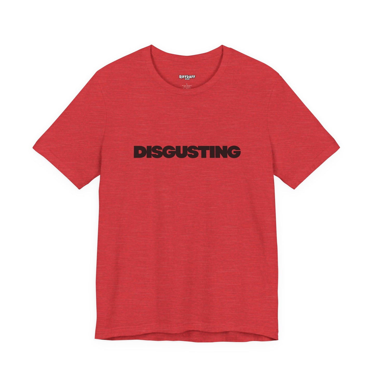 DISGUSTING Graphic Tee — Bold Text Statement T-Shirt