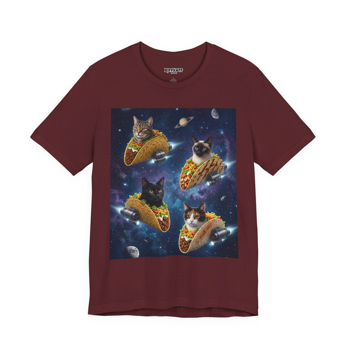 Cat Taco Space Tee  Funny Cosmic Cats in Tacos T-Shirt