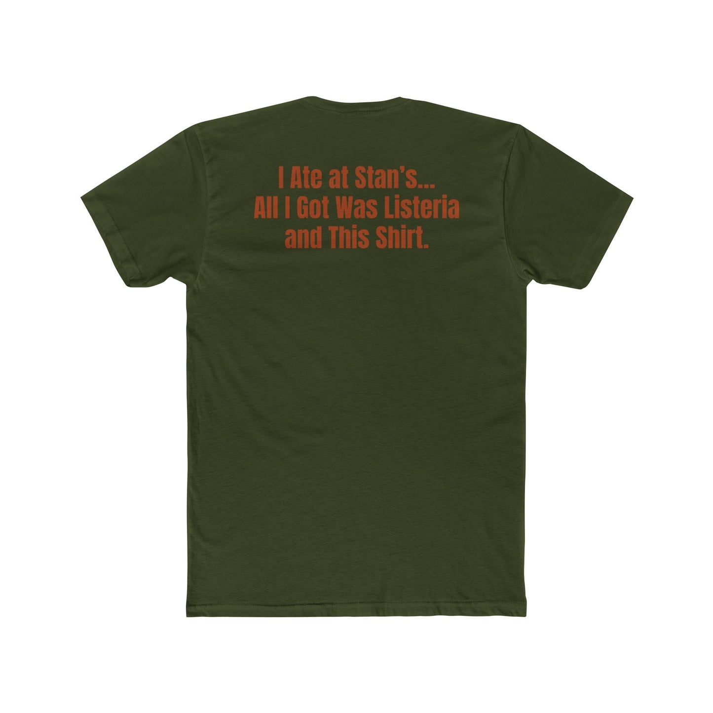 Funny Unisex Cotton Crew Tee - Dirty Stan's Street Meats Graphic T-Shirt - Riff Raff Wear