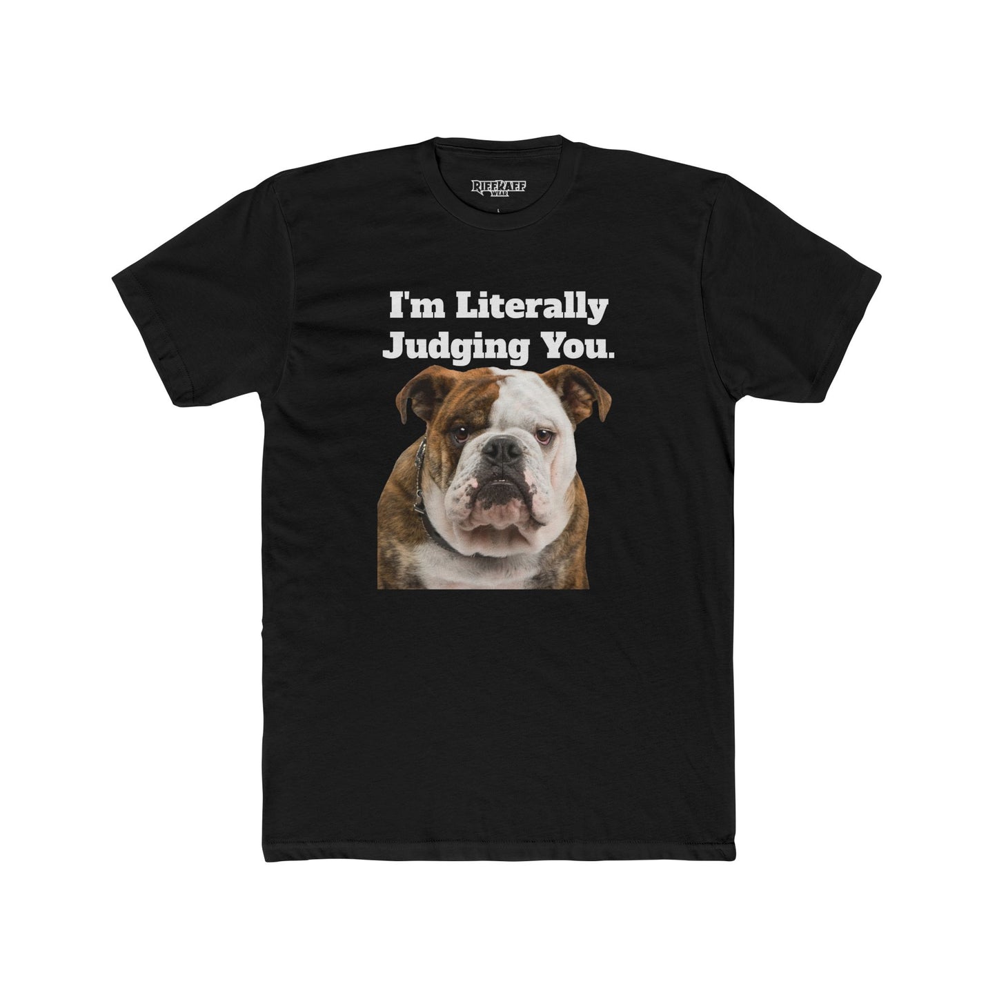 Funny Dog Judging You Unisex Cotton Crew Tee - Riff Raff Wear