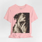 Bulldog Portrait T-Shirt Vintage Sepia Dog Graphic Tee