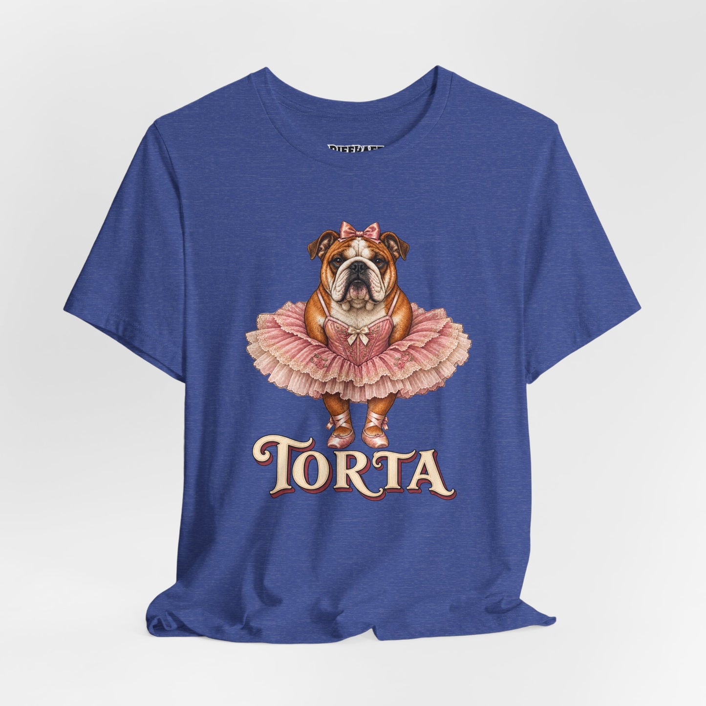 Bulldog Ballerina T-Shirt 'Torta' Cute Dog Graphic Tee