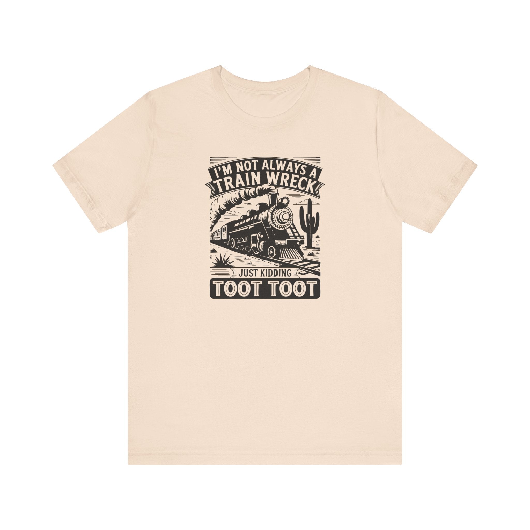 Funny Train Wreck Unisex Tee, Humorous Gift, Casual Wear, Graphic Tee, Birthday Gift, Train Lover Shirt - Riff Raff Wear