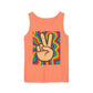 Unisex Peace Sign Tank Top - Vibrant Garment-Dyed Casual Wear - Riff Raff Wear