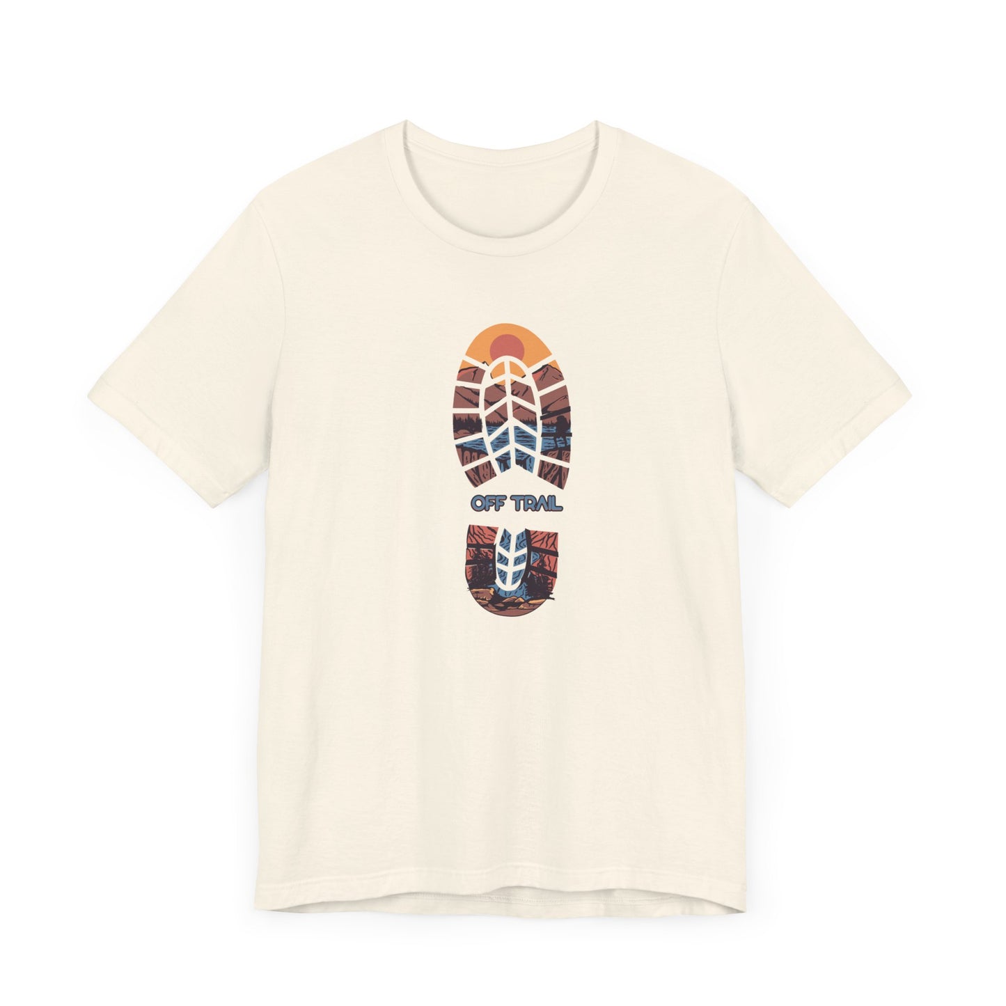 Off Trail Boot Print Unisex Jersey Short Sleeve Tee