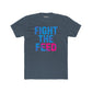 Unisex Cotton Crew Tee - Fight the Feed Graphic T-Shirt - Riff Raff Wear