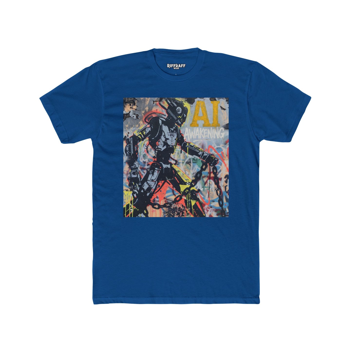AI Awakening Graphic Unisex Cotton Crew Tee - Riff Raff Wear