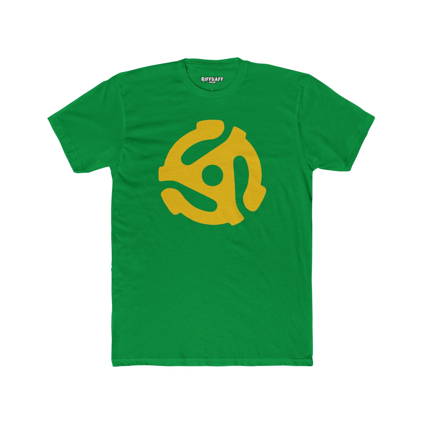 Retro Vinyl Record Unisex Cotton Crew Tee - Music Lover's Apparel - 45 Record Insert - Riff Raff Wear