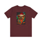 Festive Dog Pizza Tee - Unisex Short Sleeve T-Shirt, Funny Holiday Shirt, Pet Lover Gift, Christmas Apparel, Cute Animal Tee - Riff Raff Wear