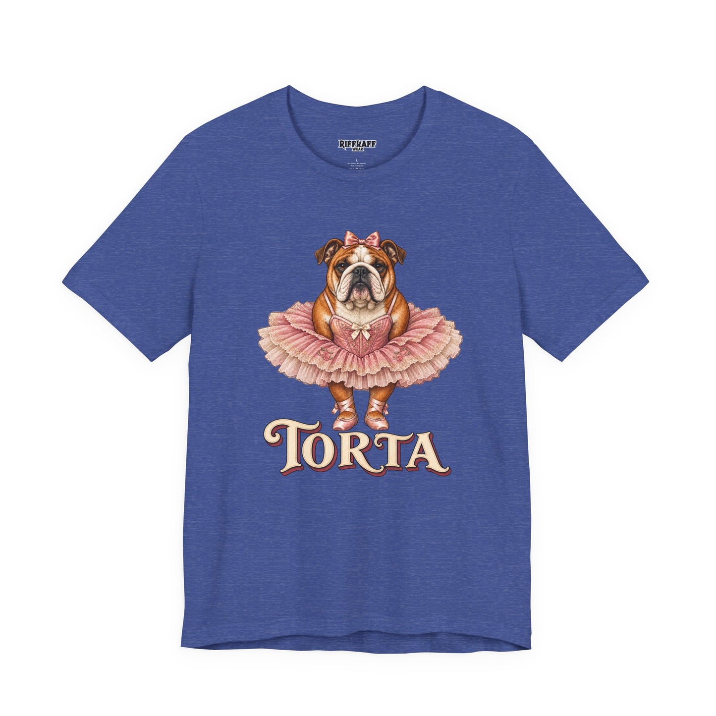 Bulldog Ballerina T-Shirt 'Torta' Cute Dog Graphic Tee