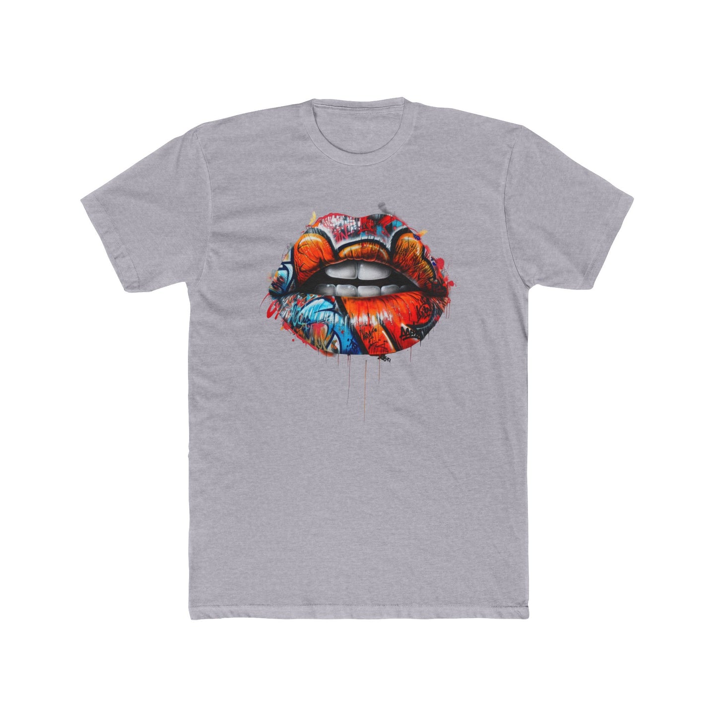 Streetwear - Graffiti Lips - Unisex Cotton Crew Tee - Riff Raff Wear