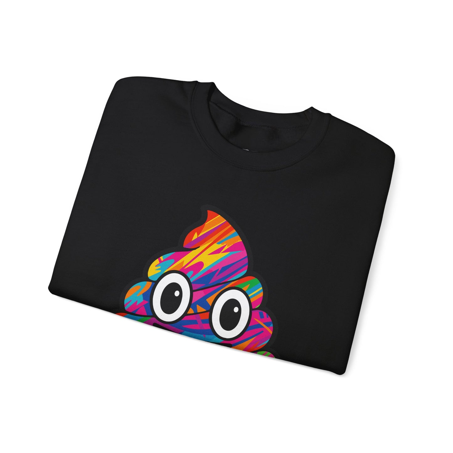 Colorful Emoji Crewneck Sweatshirt - Fun Unisex Design - Riff Raff Wear