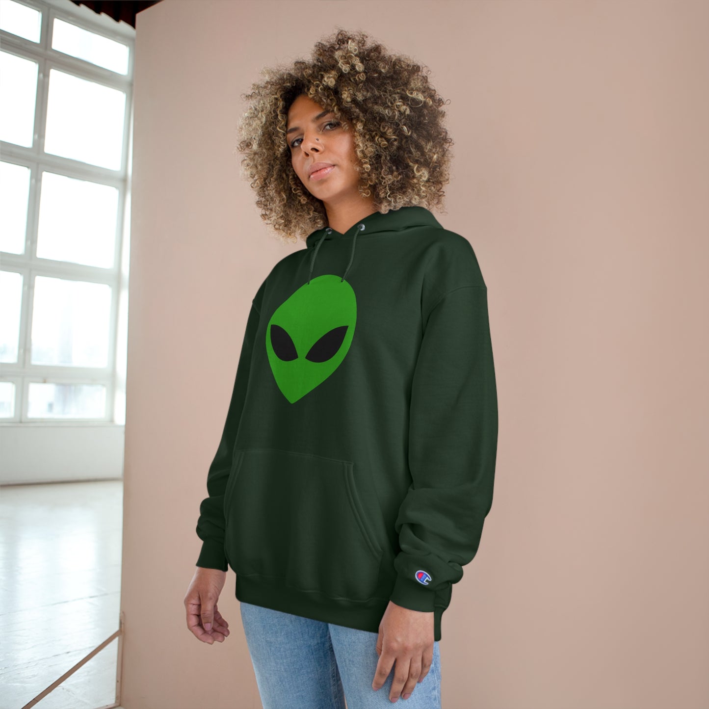 Riff Raff Wear Alien Head Champion Hoodie