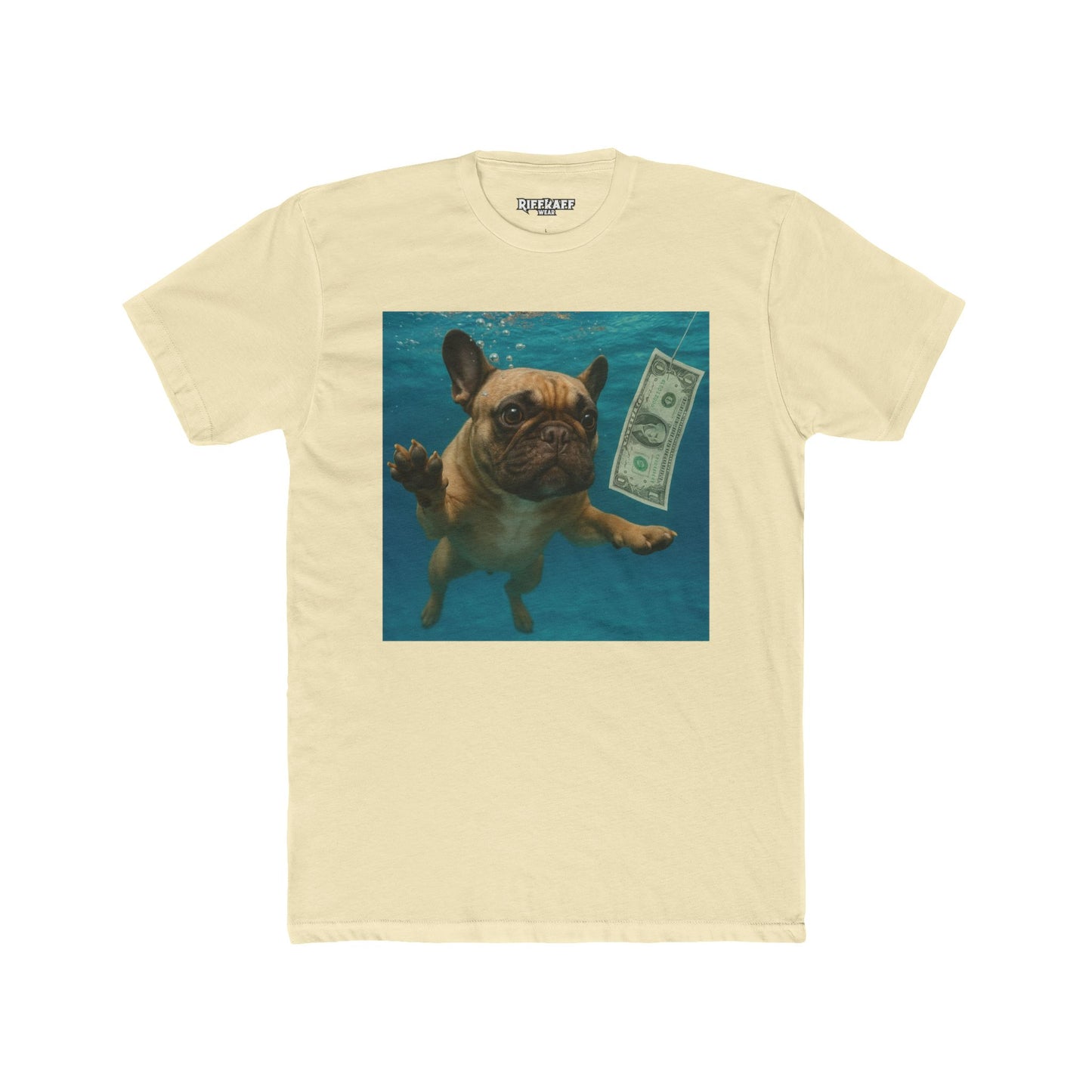 Funny Dog in Water Unisex Cotton Crew Tee - Riff  Raff Wear