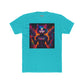 Futuristic Cat Warrior Unisex Cotton Crew Tee - Colorful for Animal Lovers - Riff Raff Wear