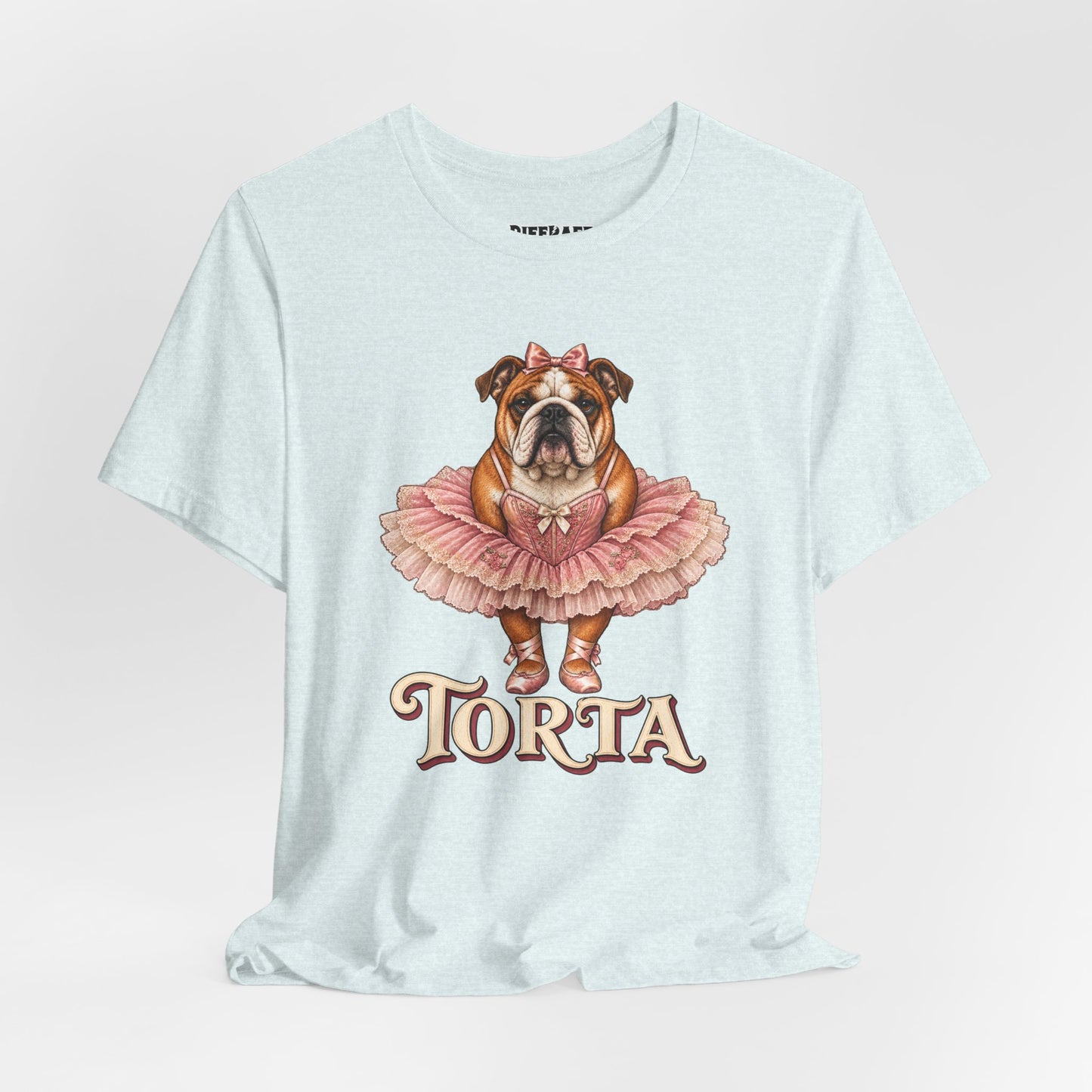 Bulldog Ballerina T-Shirt 'Torta' Cute Dog Graphic Tee