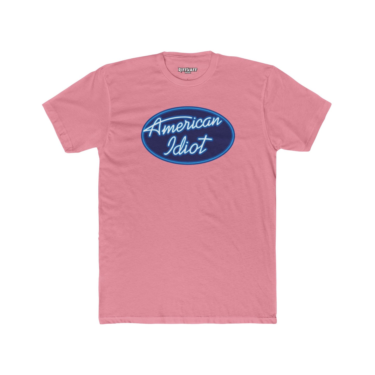 Unisex Cotton Crew Tee - American Idiot Graphic T-Shirt - Logo Parody Series - Riff Raff Wear