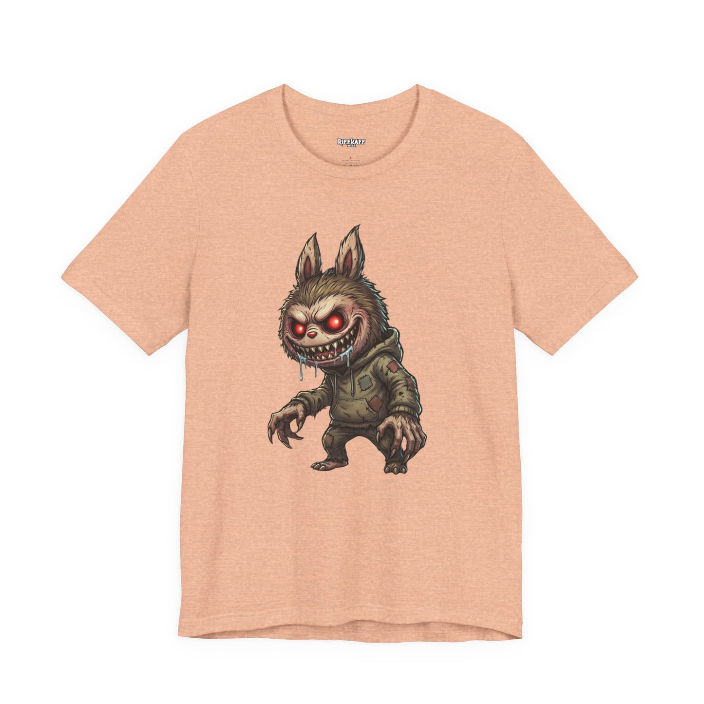 Graphic Tee — Creepy Bunny Monster Front with "F*** You and Your Lab***" Bold Back