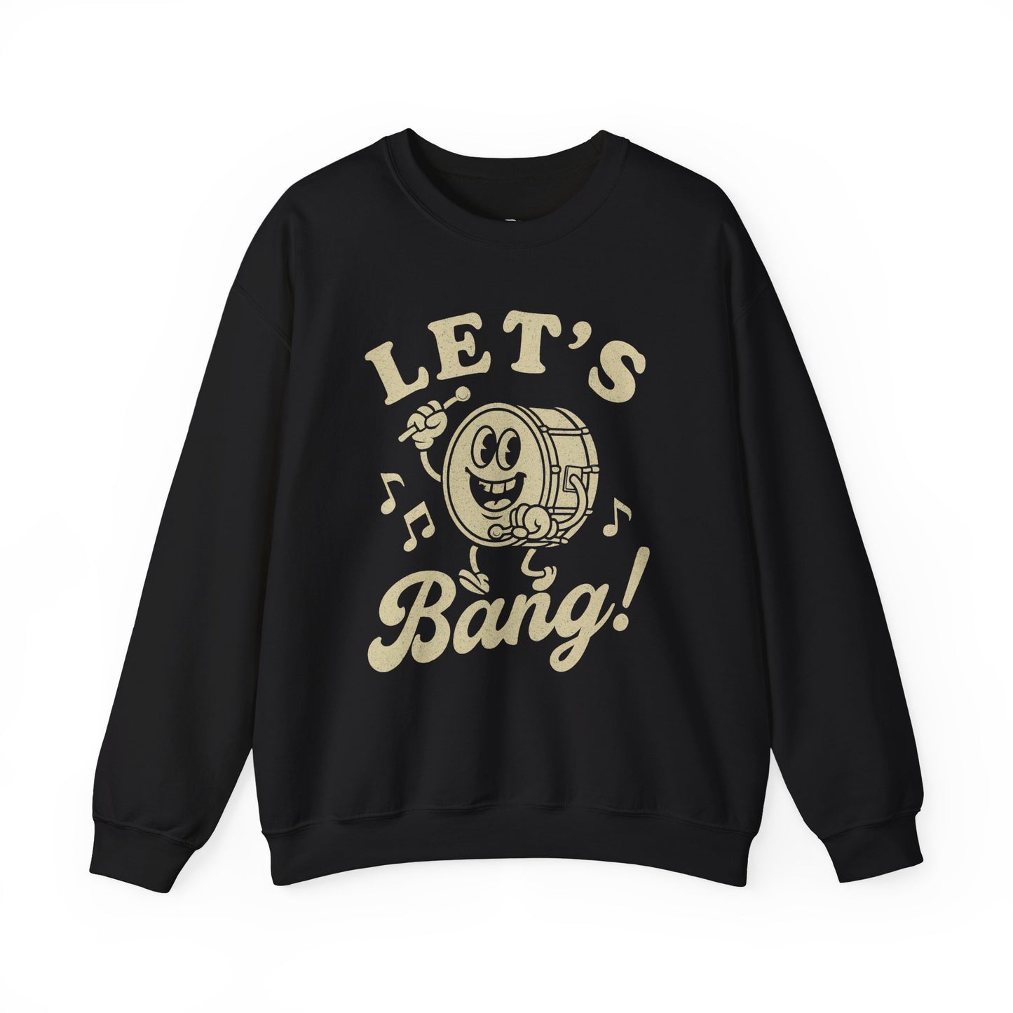 Let's Bang! Unisex Crewneck Sweatshirt - Fun & Comfy Apparel for Music Lovers - Riff Raff Wear