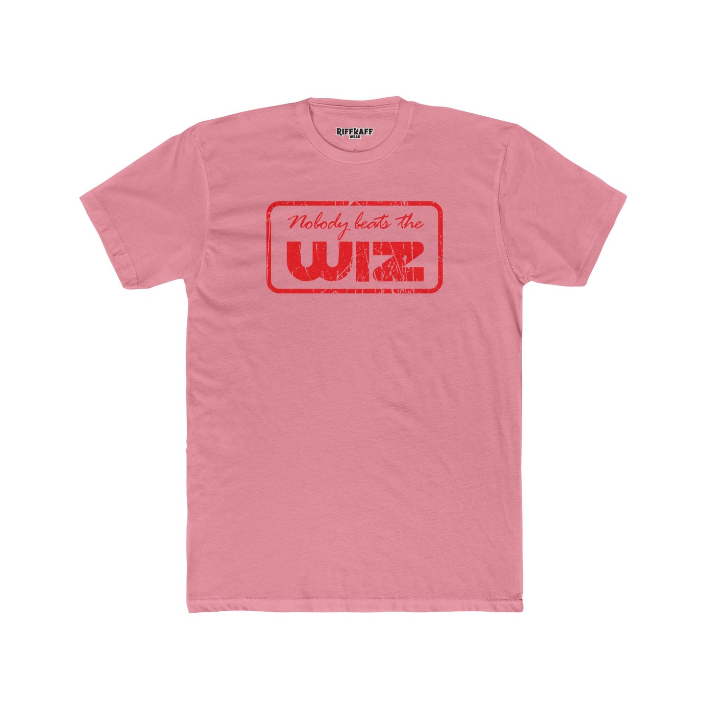 Nobody Beats The Wiz Unisex Cotton Crew Tee - Retro Retail T-Shirt - Riff Raff Wear
